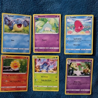 6 pc Pokémon cards