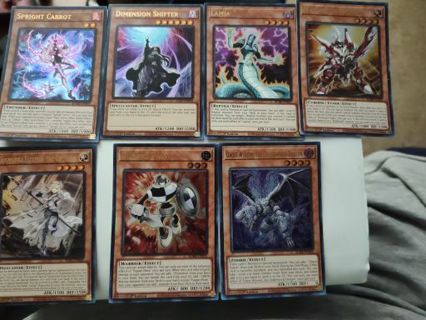 7 Ultra Rare Holos Near mint condition Yugioh Cards