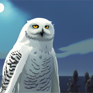 Listia Digital Collectible: Wise snowy owl