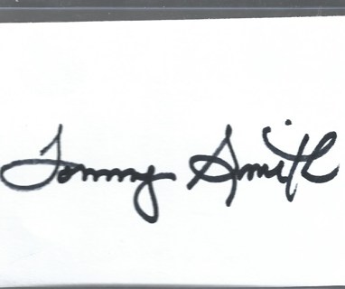 Tommy Smith Cleveland Indians Mariners Signed Auto Autographed Index Card