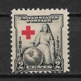 1931 Sc702 Red Cross 50th Anniversary MNH