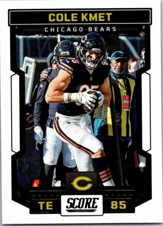 2023 Panini Score Football #102 COLE KMET