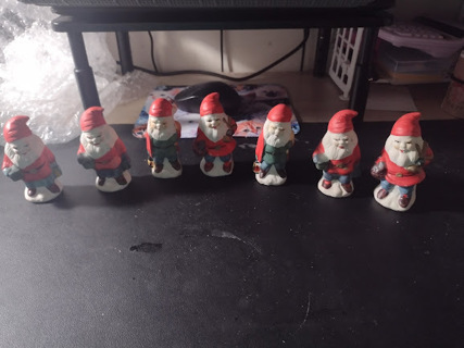 7 Vintage Santa Gnome Figures for Frenchroast