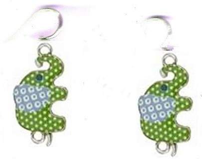 SP TEXURED ELEPHANT EARRINGS STYLE 2 #3 (PLEASE READ DESCRIPTION