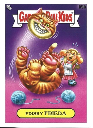 Brand New 2022 Topps Garbage Pail Kids Frisky Frieda Sticker From the Book worms Set