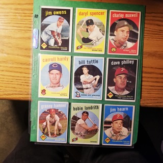 9 - LOT 1959 TOPPS - LOW TO MID GRADE - BASEBALL CARDS