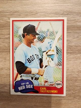 81 Topps Carl Yastrzemski #110