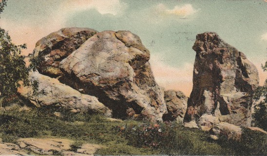 Vintage Used Postcard: (a): 1910 Judges Cave, New Haven, CT