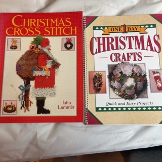 2 Christmas craft books 