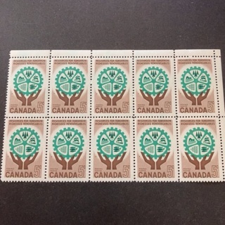 Canada MNH Stamp Bock 10 stamps 