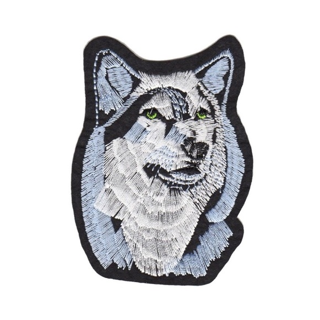 NEW IRON ON PATCH ~ MAJESTIC WOLF BEAUTIFUL NATURE Embroidery Applique Decoration FREE SHIPPING