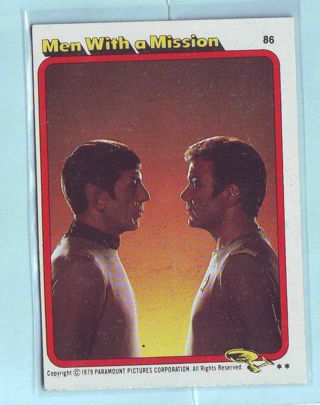 1979 Star Trek The Motion Picture MEN WITH A MISSION Trading Card # 86