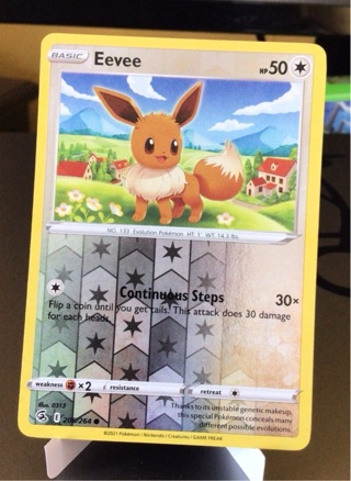 Pokemon Eevee card