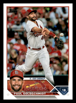 2023 Topps Paul Goldschmidt #100 St. Louis Cardinals Centered