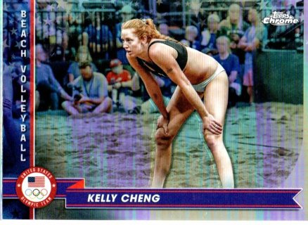 2024 Topps Chrome Olympics Kelly Cheng Refractor #142