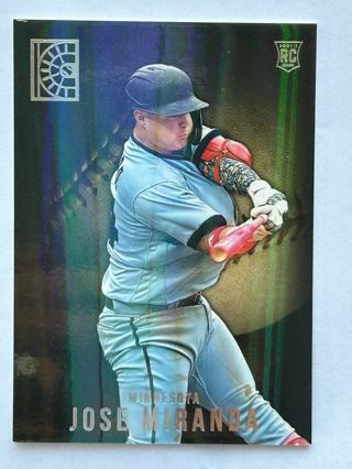 2022 Panini Capstone Baseball Base Card 39 Jose Miranda - Minnesota Twins