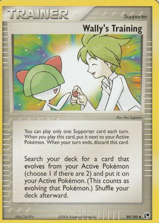 Pokemon Card: Wally's Training