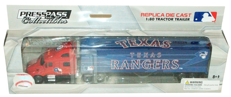 Vintage Texas Rangers MLB Baseball - 1:80 Diecast Truck Toy Vehicle 2012