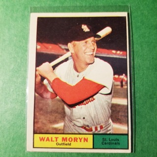 1961 - TOPPS BASEBALL CARD NO. 91 - WALT MORYN - CARDINALS