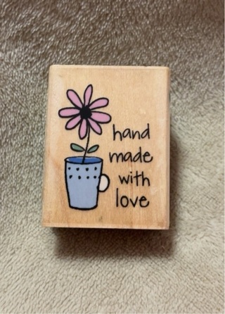 “Hand Made With Love” Rubber Stamp NEW