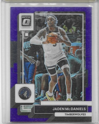 Jaden McDaniels 2022-23 Optic Purple #67