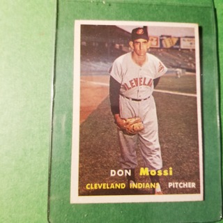 1957 - TOPPS BASEBALL CARD NO. 8 - DON MOSSI  - INDIANS