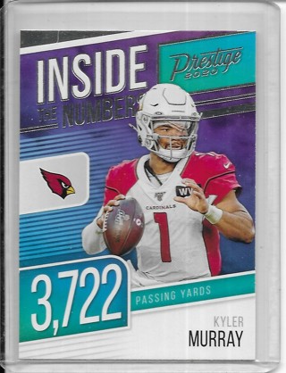 Kyler Murray 2020 Prestige Inside the Numbers #IN-KM