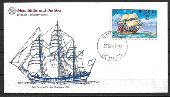 1977 Bermuda Sc 356 5¢ Piloting Bermuda Waters FDC