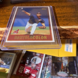 1997 topps gold bartolo colon baseball card 