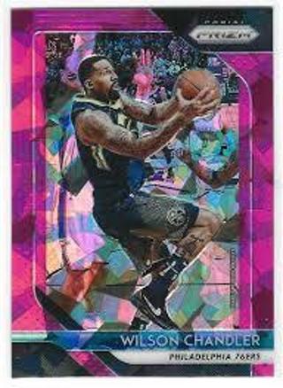 2018-19 PRIZM WILSON CHANDLER PINK CRACKED ICE PRIZM REFRACTOR CARD