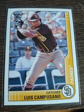 Luis Campusano Rookie Card Padres Topps Big League