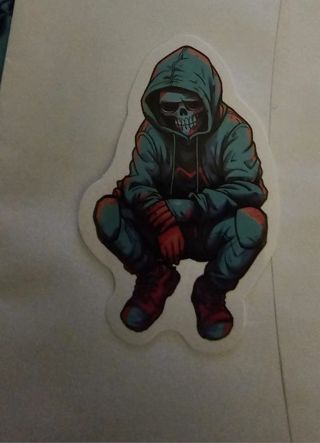 Skull sticker vinyl waterproof 6.1cm/ 2.41 in