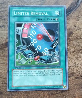 Yu-Gi-Oh Card 1st Edition Limiter Removal