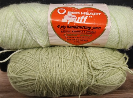 NEW - Red Heart Yarn - "Soft Green" & BONUS