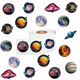 ⭕(10) 1" PLANET STICKERS!!⭕