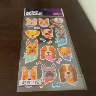 Sticko dog stickers  / 2 sheets 