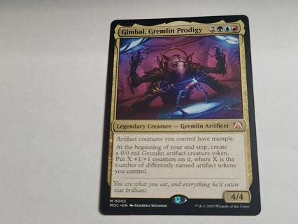 Magic the gathering mtg Gimbal Gremlin Prodigy Mythic Rare March of the machine