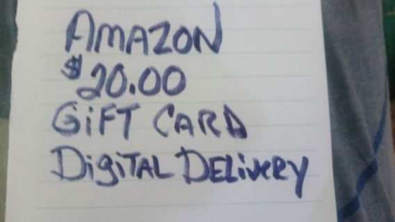 $20.00 AMAZON GIFT CARD