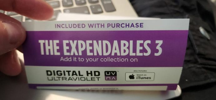 Expendables 3 HD code Theatrical Verizon
