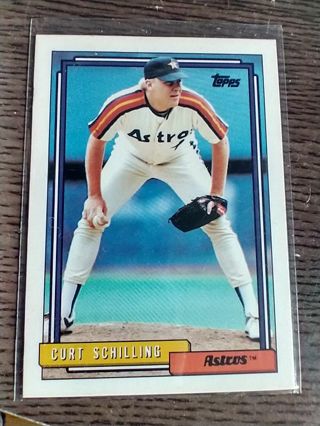 Curt Schilling 92 Topps Astros