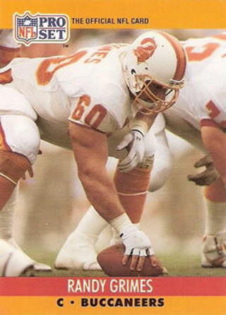 Tradingcard - NFL - 1990 Pro Set #654 - Randy Grimes - Tampa Bay Buccaneers
