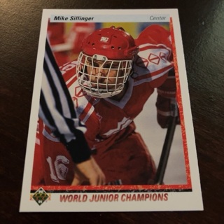 1990-91 Upper Deck - [Base] #452 World Junior Champions - Mike Sillinger