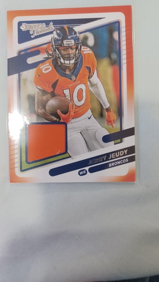 21 Donruss Jerry Jeudy Relic Broncos