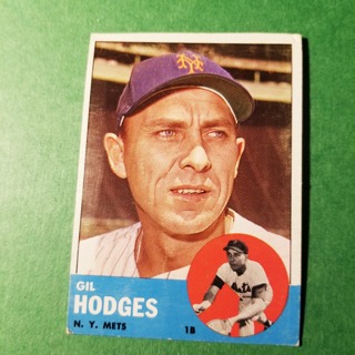 1963 TOPPS BASEBALL CARD # 245 - GIL HODGES - METS 