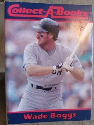 1990 COLLECT A BOOKS WADE BOGGS BOSTON RED SOX BASEBALL CARD BOOKLET