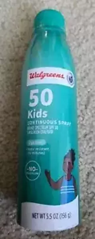 Kids 50 sunscreen spray