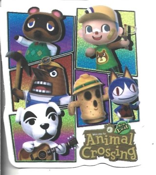 2 Brand New Never Been Used Animal Crossing PVC Stickers