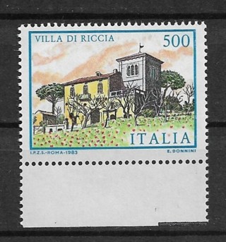 1983 Italy Sc1568 Villa Di Riccia MNH