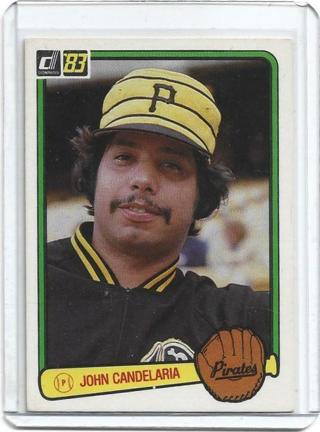 1983 DONRUSS JOHN CANDELARIA CARD