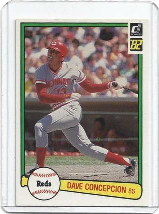 1982 DONRUSS DAVE CONCEPCION CARD